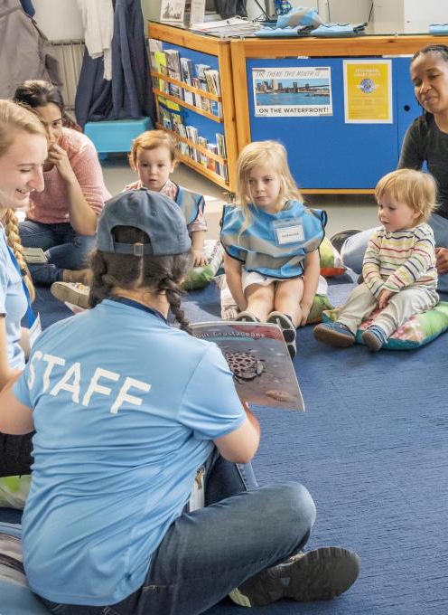 BPL staff reading to children