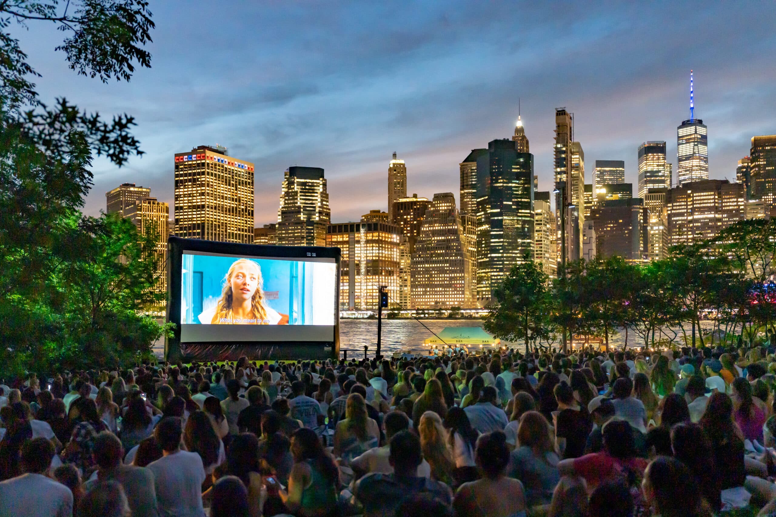 Movies With A View at Brooklyn Bridge Park's Harbor View Lawn